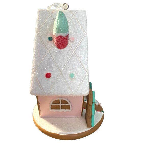 Hallmark Signature Home Sweet Home Ornament Pink Gingerbread House NEW - Picture 3 of 9